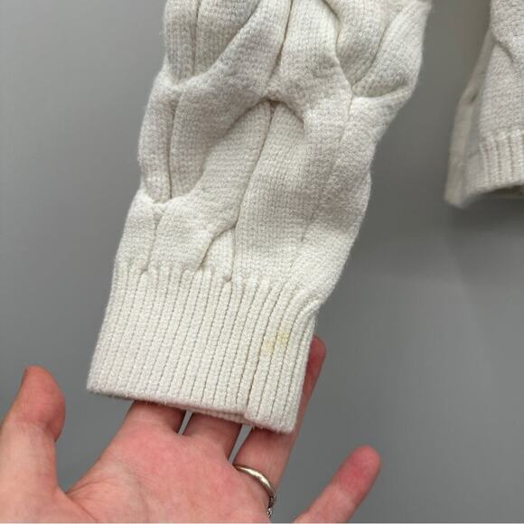 RTR Maje Marnety Button Cable Knit Long Sleeve Button Detail‎ Sweater Sz 1 (S) - Picture 12 of 16
